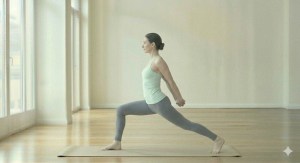 Hands Bound Warrior Pose (Baddha Hasta Vīrabhadrāsana)